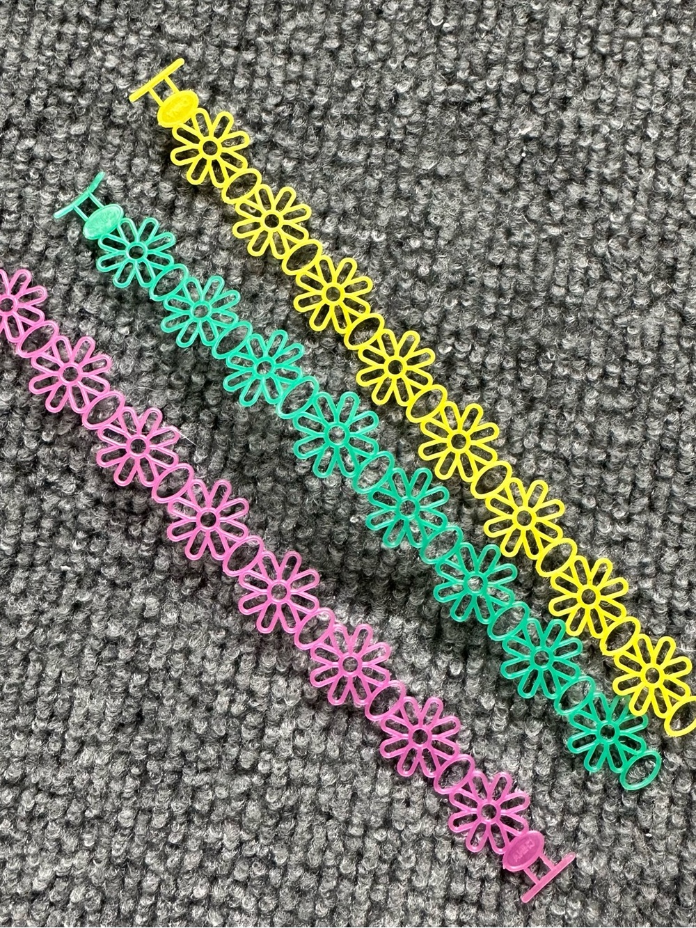 Vintage Colorful Flower 90s Bracelets